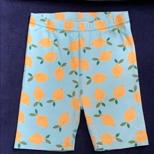 Hanna Anderson PJ shorts size 10 lemon print